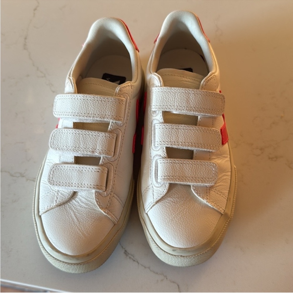 Veja Sneakers Shoes in White and Bright Pink Size EUR 36 US 5 - Picture 2 of 7